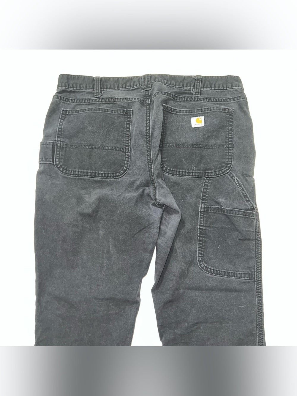 Carhartt Black Skinny Carpenter Pants with Logo Patch - Picture 4 of 5